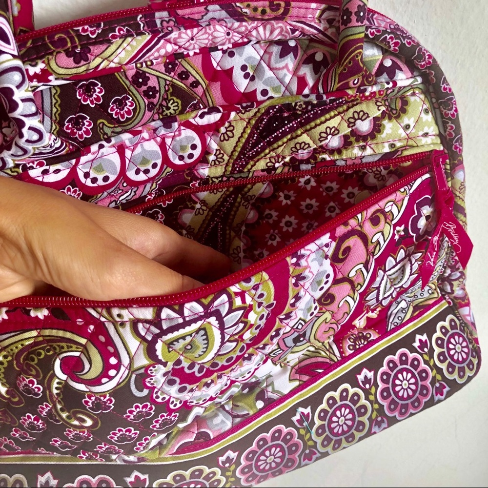 💜SOLD🆕Vera Bradley Bowler Very Berry Paisley - Picture 7 of 8